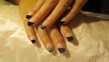 Black style nails